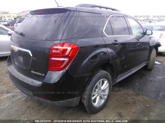 2GNALCEK0G1169433 - 2016 CHEVROLET EQUINOX LT BLACK photo 4