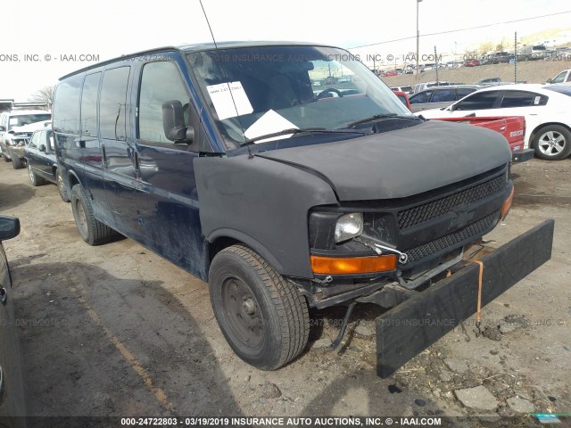 1GCEG15X631183206 - 2003 CHEVROLET EXPRESS G1500  BLUE photo 1