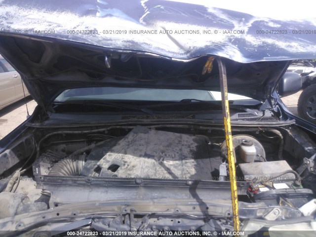 5TEJU62NX8Z484551 - 2008 TOYOTA TACOMA DOUBLE CAB PRERUNNER Dark Blue photo 10