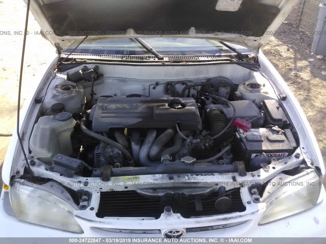 2T1BR12E6YC354393 - 2000 TOYOTA COROLLA VE/CE/LE WHITE photo 10