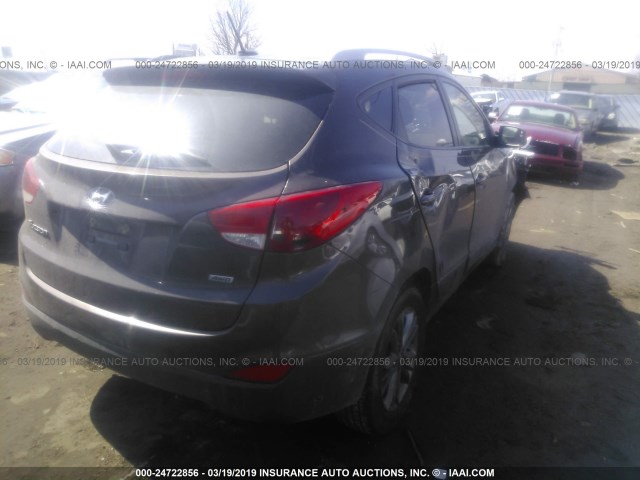 KM8JUCAG3EU898191 - 2014 HYUNDAI Tucson GLS/LIMITED/SE BROWN photo 4