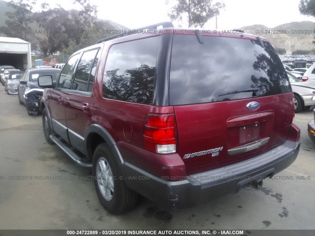 1FMPU15595LA33691 - 2005 FORD EXPEDITION XLT RED photo 3