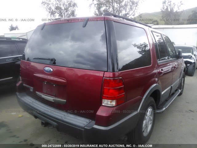 1FMPU15595LA33691 - 2005 FORD EXPEDITION XLT RED photo 4