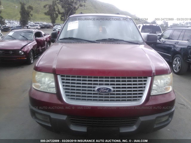 1FMPU15595LA33691 - 2005 FORD EXPEDITION XLT RED photo 6