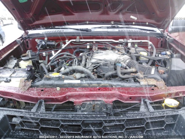 5N1ED28Y34C604058 - 2004 NISSAN XTERRA XE/SE RED photo 10