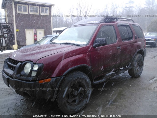 5N1ED28Y34C604058 - 2004 NISSAN XTERRA XE/SE RED photo 2