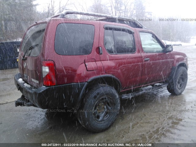 5N1ED28Y34C604058 - 2004 NISSAN XTERRA XE/SE RED photo 4