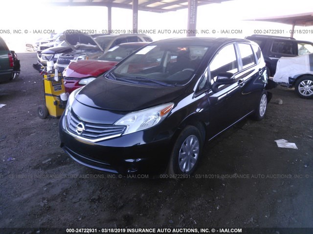 3N1CE2CP4EL361182 - 2014 NISSAN VERSA NOTE S/S PLUS/SV/SL BLACK photo 2