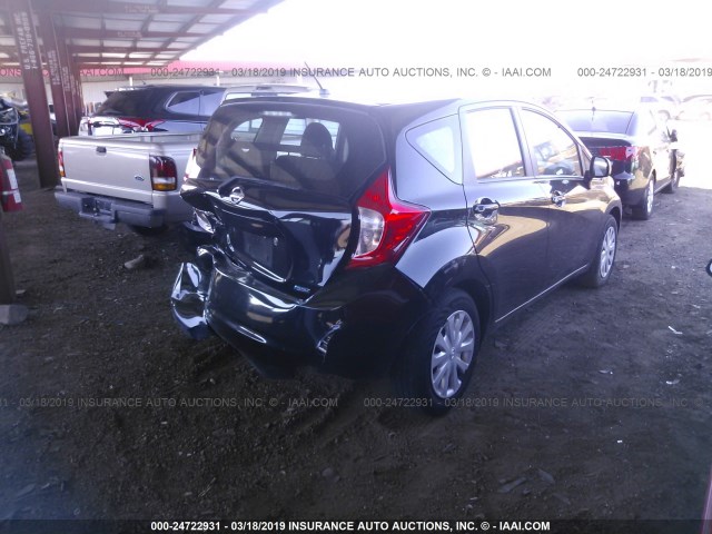 3N1CE2CP4EL361182 - 2014 NISSAN VERSA NOTE S/S PLUS/SV/SL BLACK photo 4