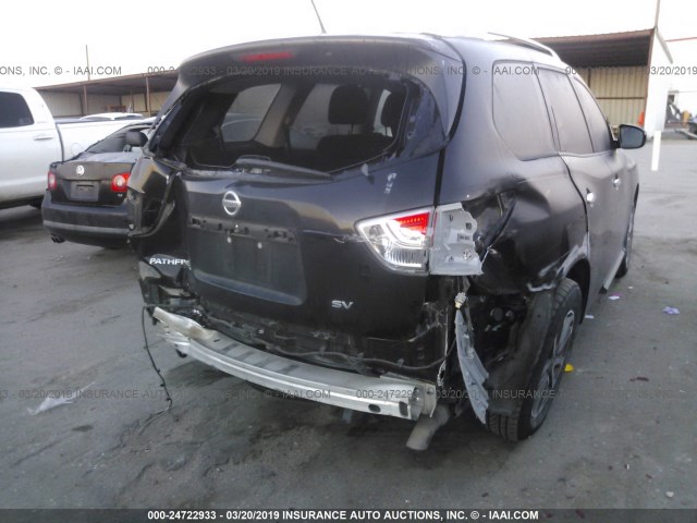 5N1AR2MN1EC619932 - 2014 NISSAN PATHFINDER S/SV/SL/PLATINUM BLACK photo 6