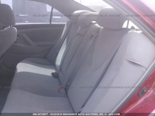 4T4BE46K08R013069 - 2008 TOYOTA CAMRY CE/LE/XLE/SE 红色 照片 8