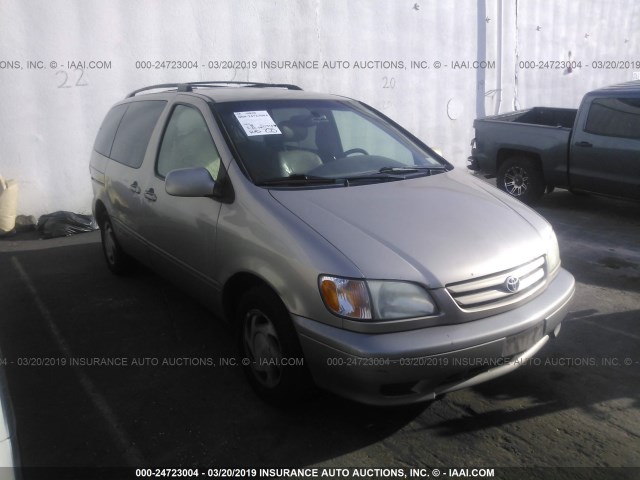 4T3ZF13C43U512667 - 2003 TOYOTA SIENNA LE/XLE GOLD photo 1