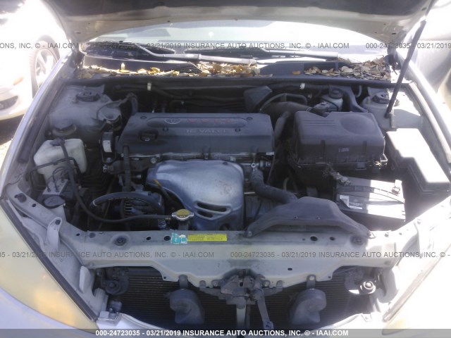 4T1BE32K33U120815 - 2003 TOYOTA CAMRY LE/XLE/SE SILVER photo 10