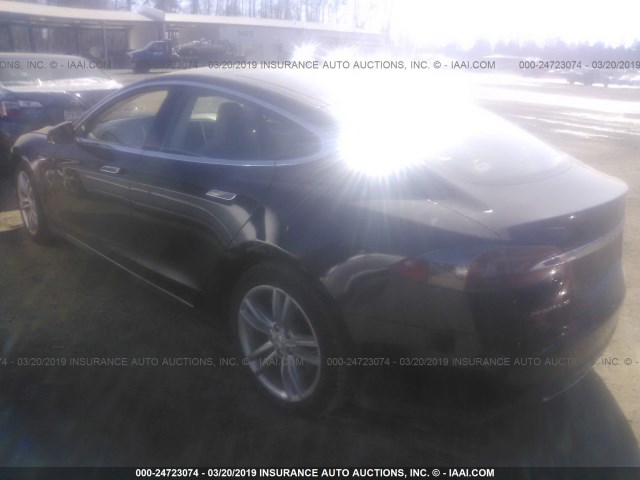 5YJSA1S16EFP32515 - 2014 TESLA MODEL S BLACK photo 3