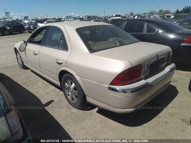 1LNHM86S82Y709287 - 2002 LINCOLN LS 棕色 照片 3
