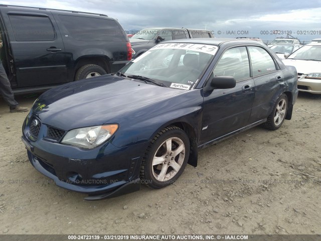 JF1GD67686G516791 - 2006 SUBARU IMPREZA 2.5I BLUE photo 2