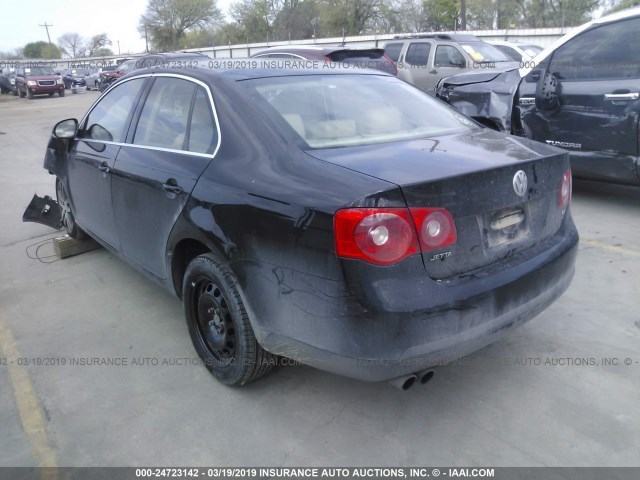 3VWRF71K36M731619 - 2006 VOLKSWAGEN JETTA 2.5 BLACK photo 3