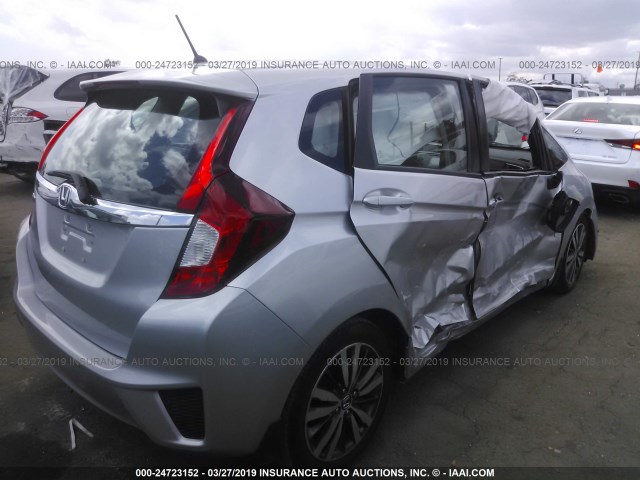 3HGGK5H88FM710867 - 2015 HONDA FIT EX/EXL SILVER photo 4