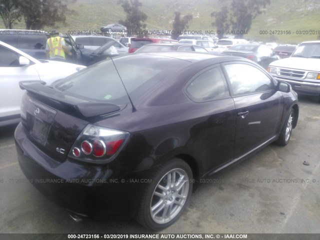 JTKDE3B79A0317994 - 2010 TOYOTA SCION TC იასამნისფერი ფოტო 4