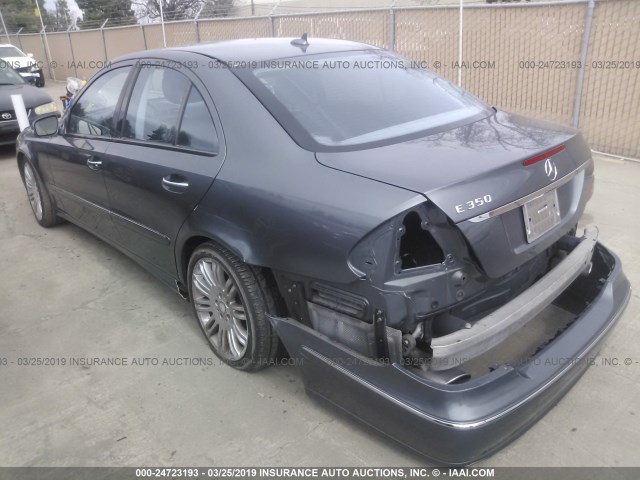 WDBUF56X88B248562 - 2008 MERCEDES-BENZ E 350 GRAY photo 3