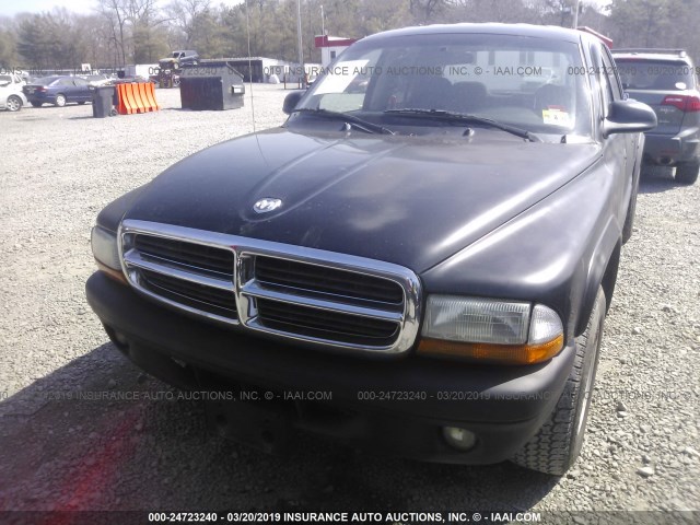 1D7HL38K44S563764 - 2004 DODGE DAKOTA QUAD SPORT BLACK photo 6