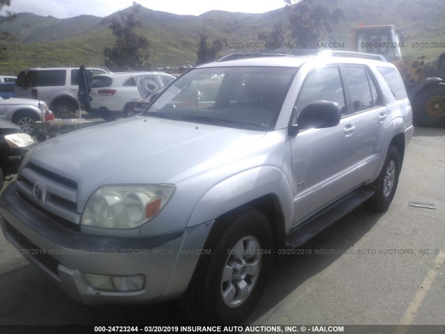 JTEZU14R540021888 - 2004 TOYOTA 4RUNNER SR5/SPORT SILVER photo 2