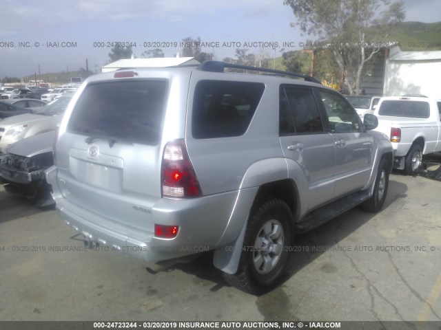 JTEZU14R540021888 - 2004 TOYOTA 4RUNNER SR5/SPORT SILVER photo 4