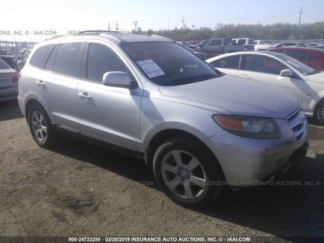 5NMSH13E17H019665 - 2007 HYUNDAI SANTA FE SE/LIMITED SILVER photo 1