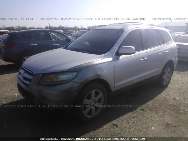 5NMSH13E17H019665 - 2007 HYUNDAI SANTA FE SE/LIMITED SILVER photo 2