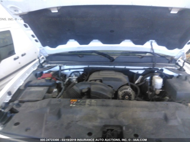 1GCRKSE7XDZ242511 - 2013 CHEVROLET SILVERADO K1500 LT 白色 照片 10