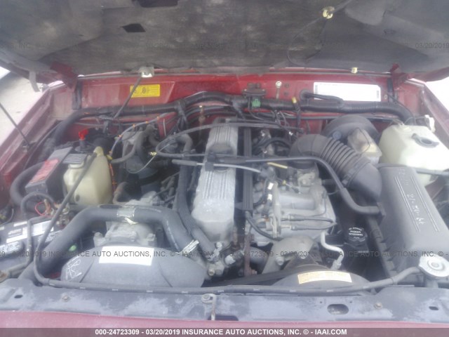 1J4FJ58S2ML618591 - 1991 JEEP CHEROKEE LAREDO RED photo 10