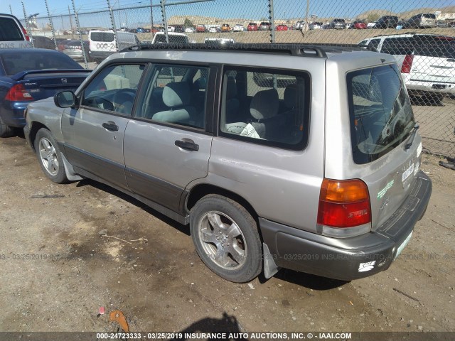 JF1SF6559YG729217 - 2000 SUBARU FORESTER S SILVER photo 3