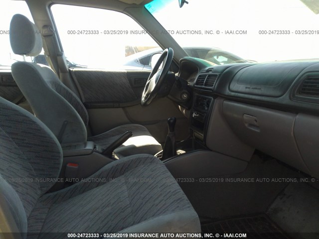 JF1SF6559YG729217 - 2000 SUBARU FORESTER S SILVER photo 5