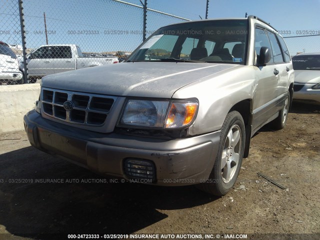 JF1SF6559YG729217 - 2000 SUBARU FORESTER S SILVER photo 6