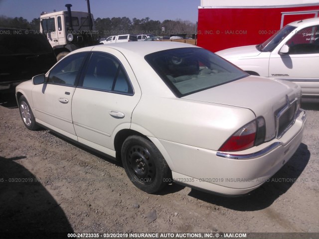 1LNHM86S53Y665881 - 2003 LINCOLN LS WHITE photo 3