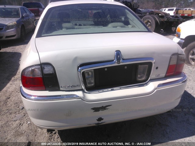 1LNHM86S53Y665881 - 2003 LINCOLN LS WHITE photo 6