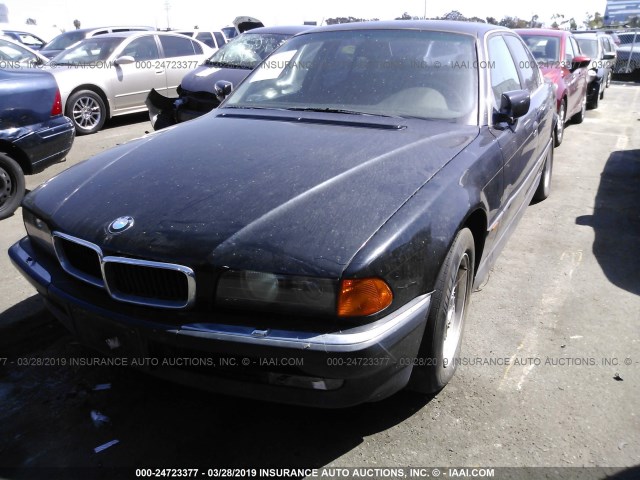 WBAGF6323SDH04914 - 1995 BMW 740 I AUTOMATIC BLACK photo 2