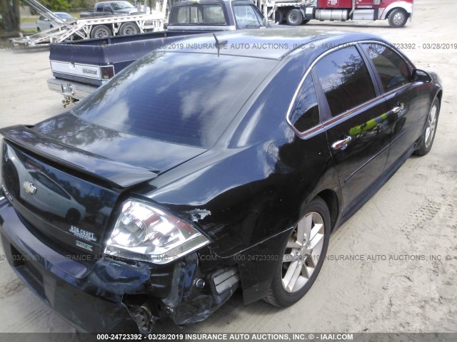 2G1WC5E30C1157725 - 2012 CHEVROLET IMPALA LTZ BLACK photo 4