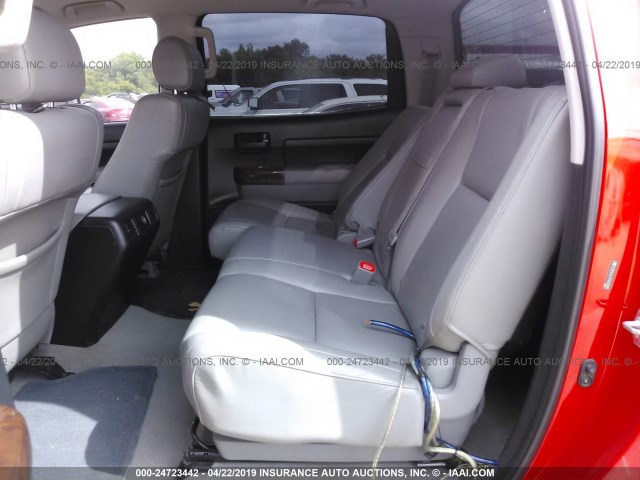 5TBEV54117S455995 - 2007 TOYOTA TUNDRA CREWMAX SR5 RED photo 8