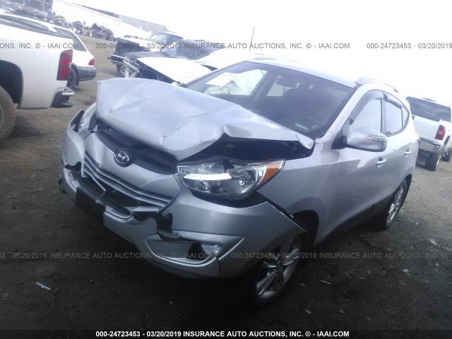 KM8JU3ACXDU716904 - 2013 HYUNDAI TUCSON GLS/LIMITED Күміс фото 2