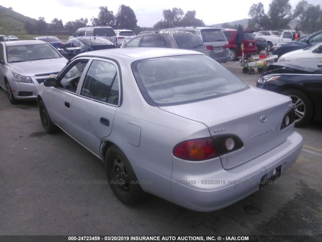 1NXBR12E12Z635152 - 2002 TOYOTA COROLLA CE/LE/S SILVER photo 3