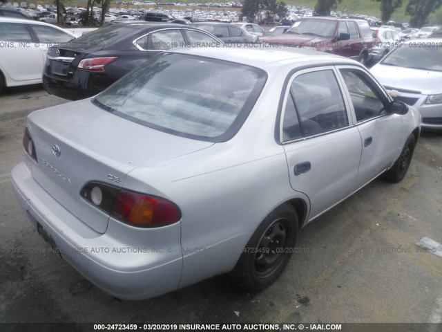 1NXBR12E12Z635152 - 2002 TOYOTA COROLLA CE/LE/S SILVER photo 4