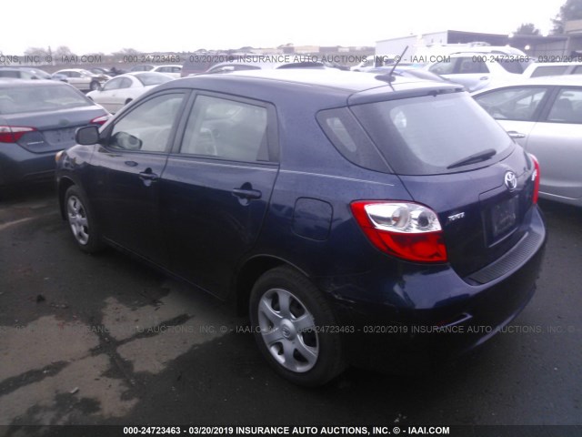 2T1KU40E29C062857 - 2009 TOYOTA COROLLA MATRIX  BLUE photo 3