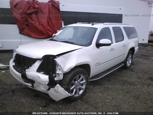 1GKS2MEF7DR168506 - 2013 GMC YUKON XL DENALI WHITE photo 2