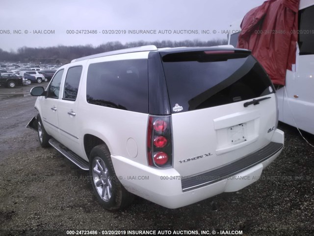 1GKS2MEF7DR168506 - 2013 GMC YUKON XL DENALI WHITE photo 3