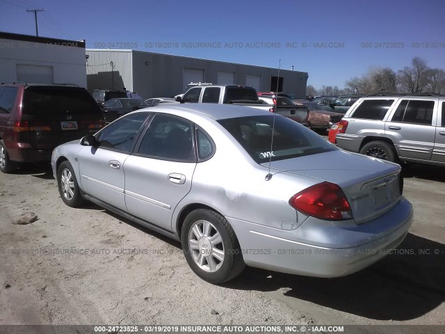 1FAFP56S93A133615 - 2003 FORD TAURUS SEL SILVER photo 3