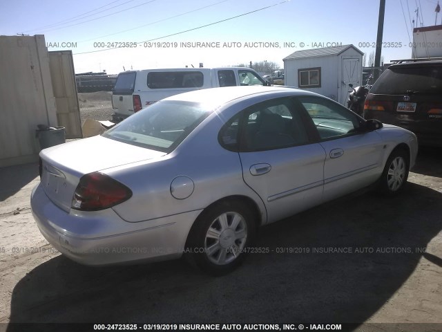 1FAFP56S93A133615 - 2003 FORD TAURUS SEL SILVER photo 4