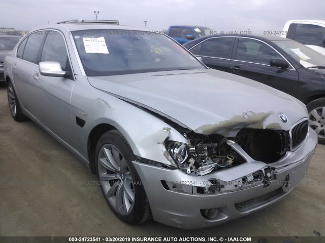 WBAHN83527DT73681 - 2007 BMW 750 SILVER photo 1