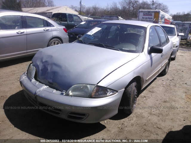 1G1JC524127198244 - 2002 CHEVROLET CAVALIER CNG SILVER photo 2