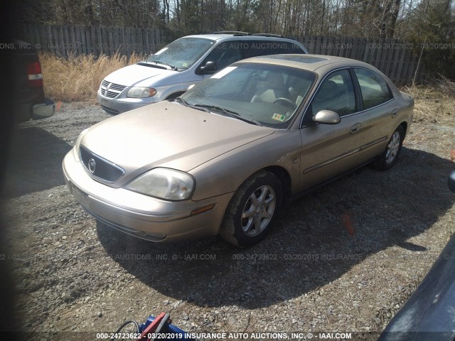 1MEFM55S2YA627325 - 2000 MERCURY SABLE LS PREMIUM GOLD photo 2